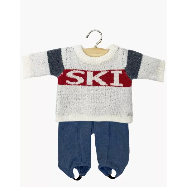 Antrekk til dukke - Genser og bukse, "SKI"