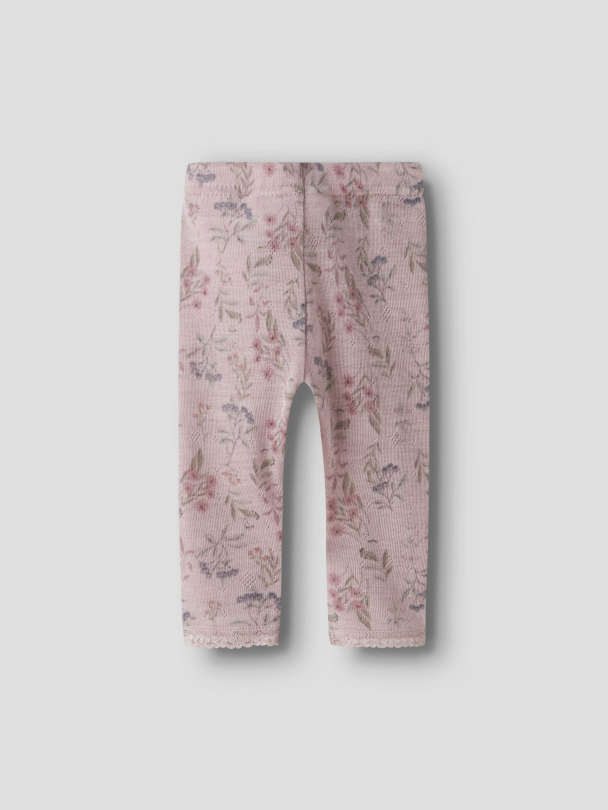 NBFWang ull-leggings, rosa - Image 1
