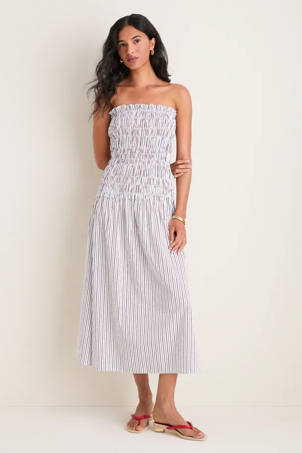 Amalita Midi Dress - Venezia Stripe  - Image 1
