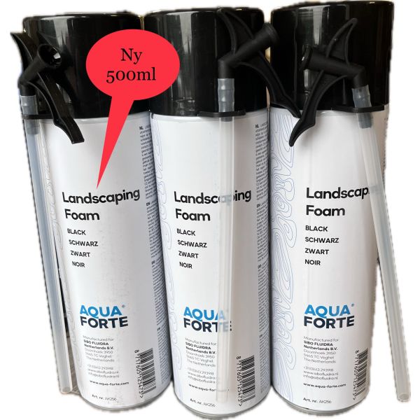Landskapsskum Brun-grå-sort / Black Foam 500ml / Aquaforte