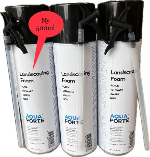 Landskapsskum Brun-grå-sort / Black Foam 500ml / Aquaforte
