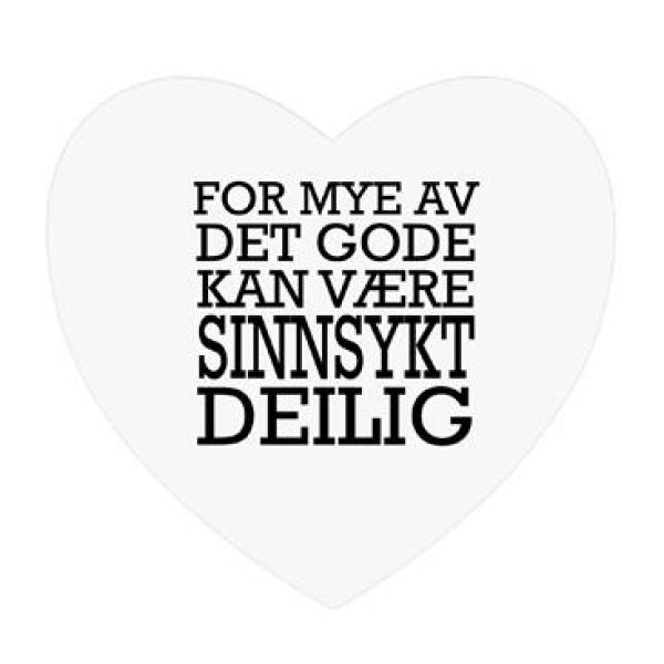 Magnetskilt hjerte 