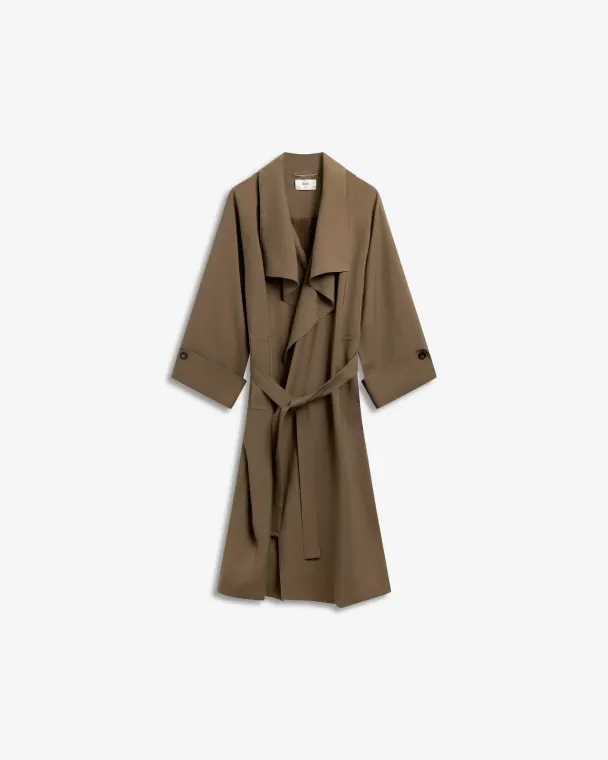 Atari Oversized Trenchcoat - Khaki Brown  - Image 1
