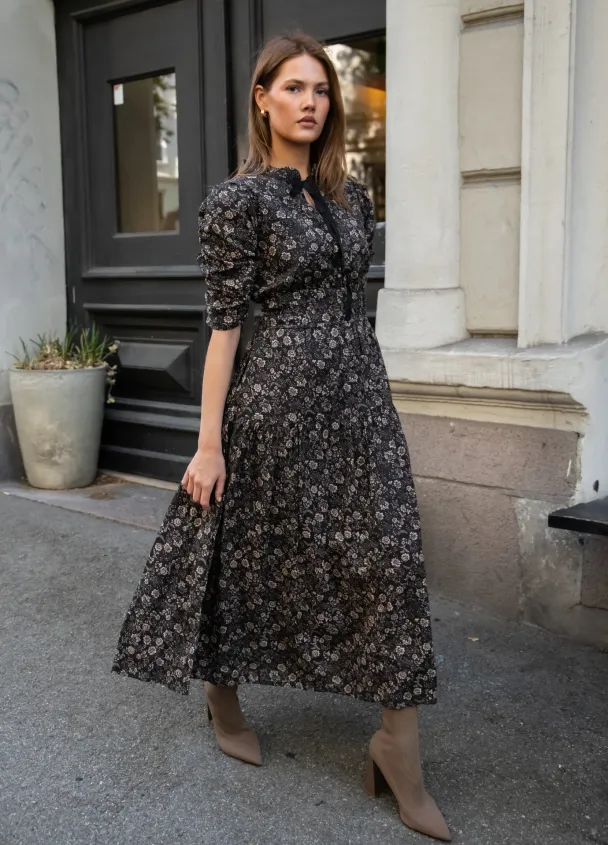 Madison Dress - Beige Botanic - Image 1