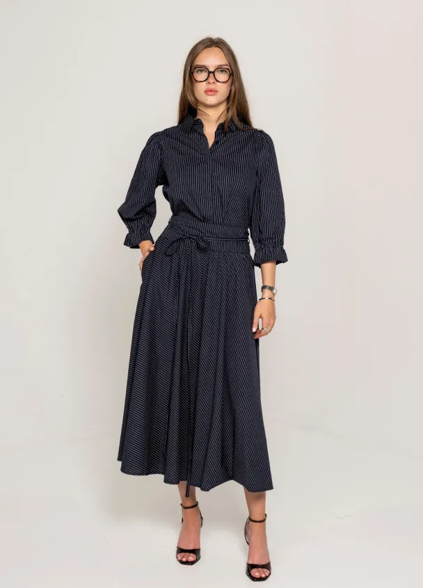 Astrid Skirt - Pinstripe - Image 1