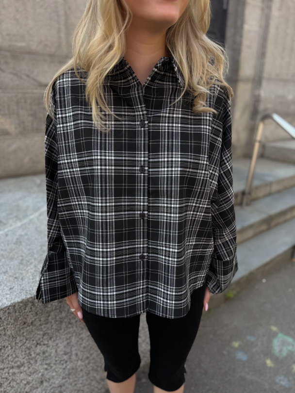 Atari Shirt - Black Check - Image 1
