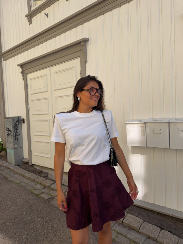 Flower Mini Skirt - Zinfandel  - Image 5