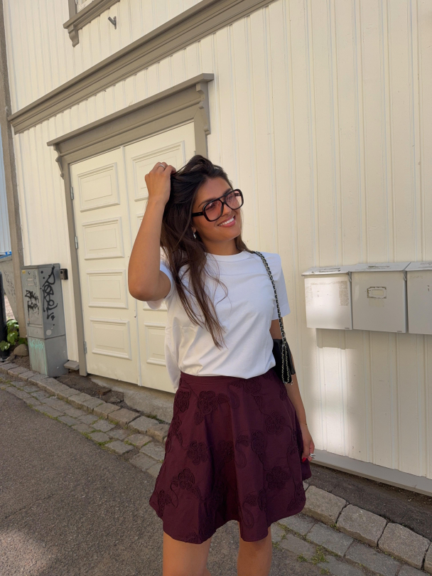 Flower Mini Skirt - Zinfandel  - Image 6