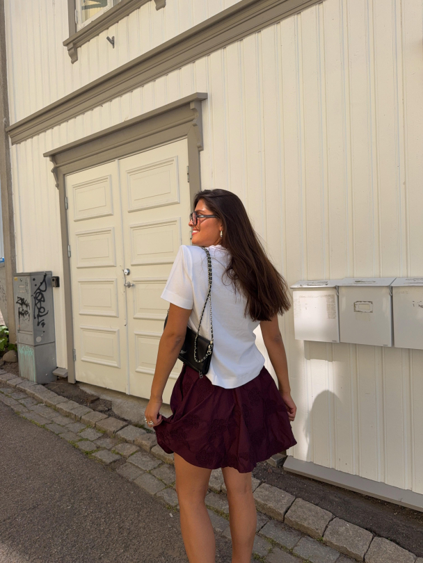 Flower Mini Skirt - Zinfandel  - Image 8
