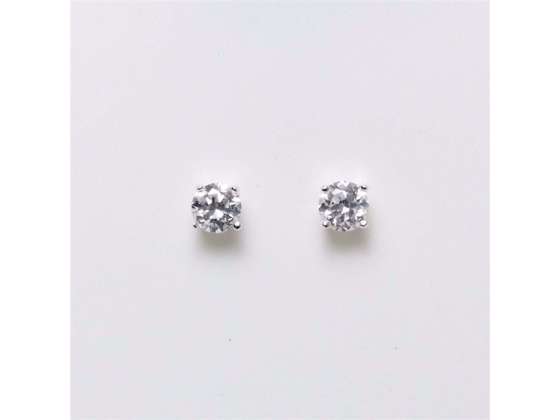 S&oslash;lv &oslash;restikk m. 4mm zirkonia 