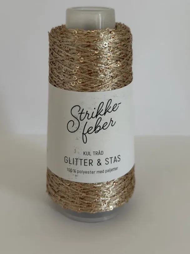 Strikkefeber - 17 - Glitter & Stas - Gull