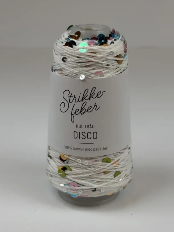 Strikkefeber - 72 - Disco 50 g - Hvit/Multi