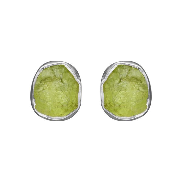 Siv Raw Peridot Silver
