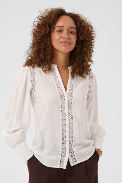 KAdelia Bluse m/blonder Chalk