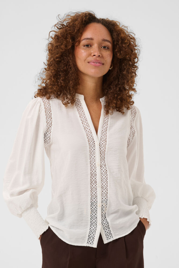 KAdelia Bluse m/blonder Chalk - Image 1