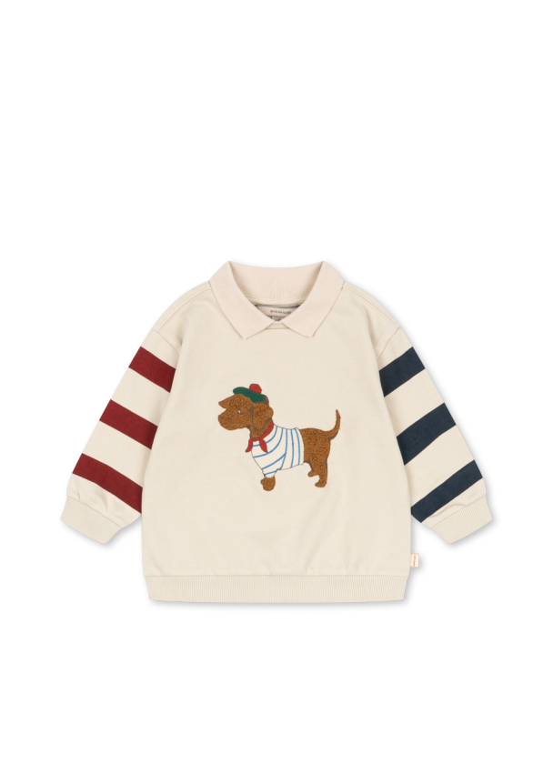 Spotty Sweat Shirt - Brown Rice - Image 1