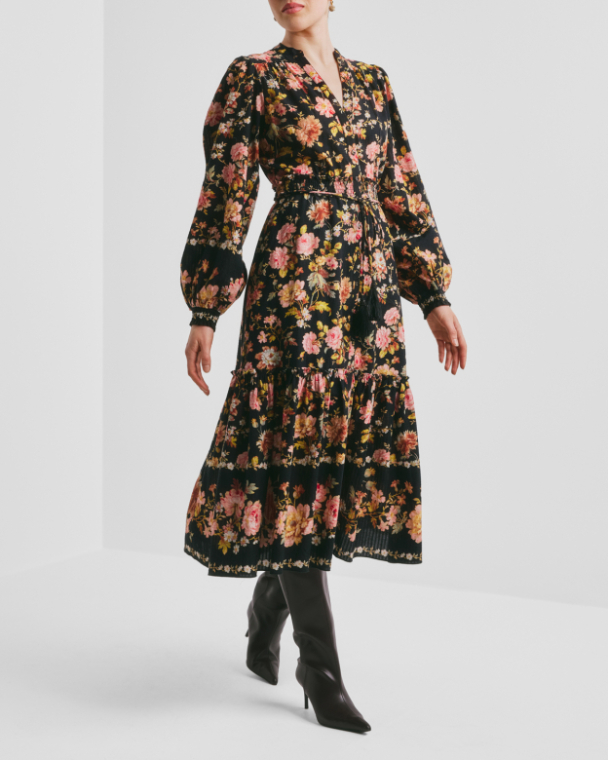 Bohemian Midi Dress - Evening Field - Image 3