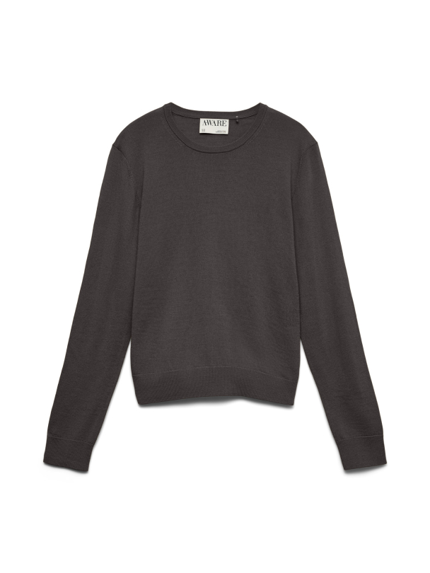 AWCARA LS O-NECK WOOL PULLOVER NOOS - 100% ULL