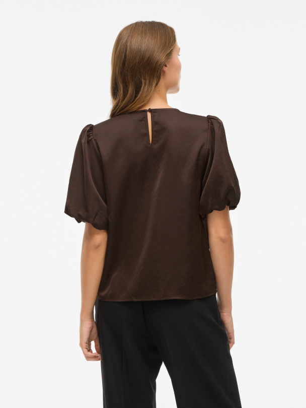 VIELLETTE 2/4 SATIN PUFF TOP - NOOS - Image 5