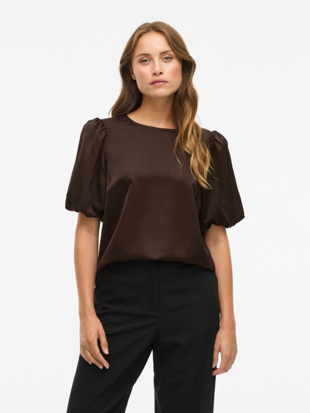 VIELLETTE 2/4 SATIN PUFF TOP - NOOS - Image 3