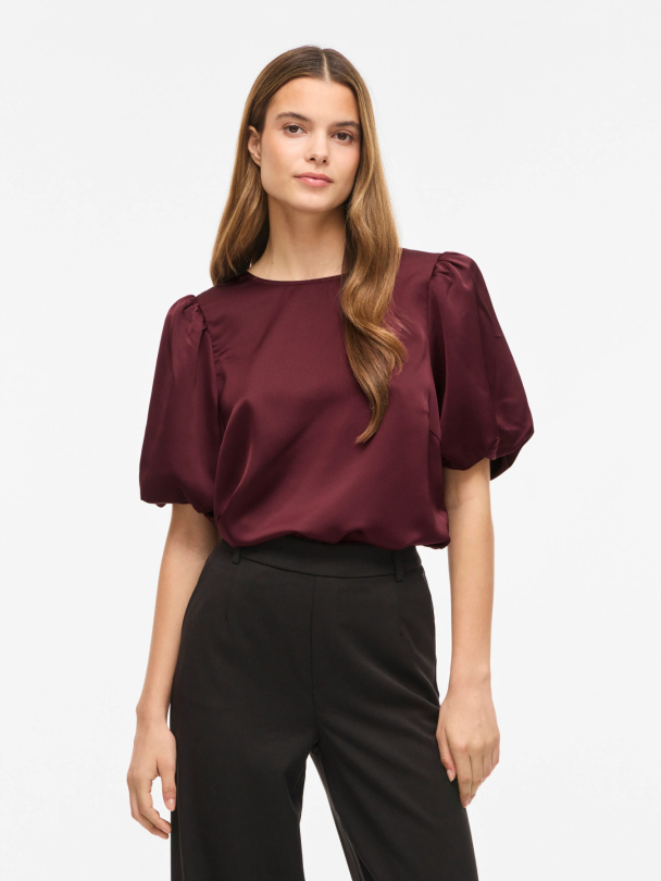 VIELLETTE 2/4 SATIN PUFF TOP - NOOS - Image 3