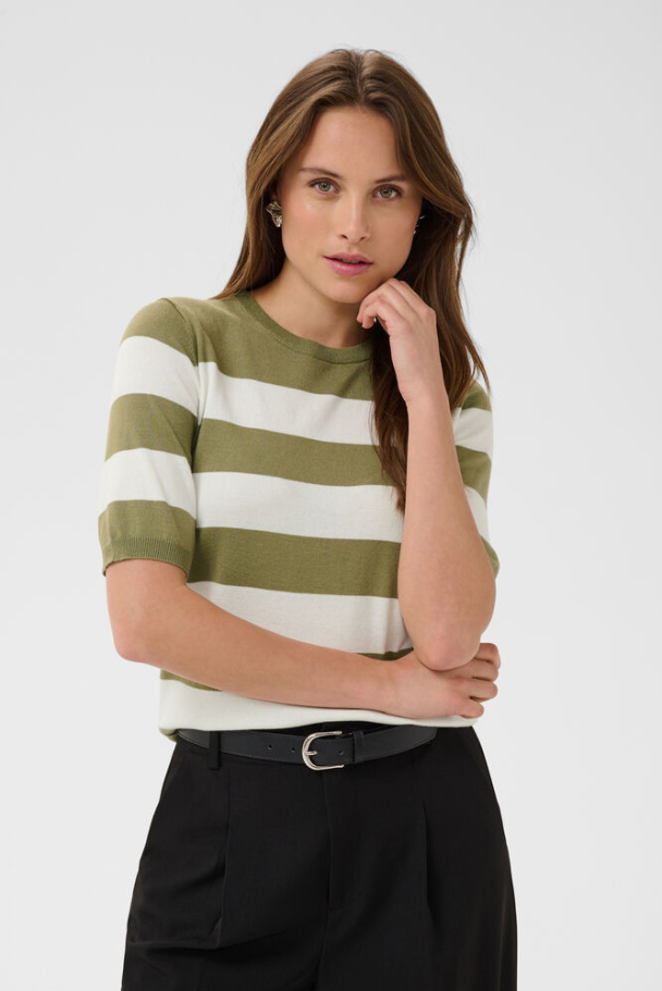 KAlizza Striped Topp grønn/offwhite - Image 1