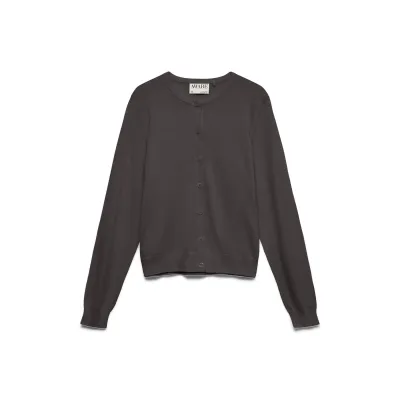 Cara O-Neck Wool Cardigan 