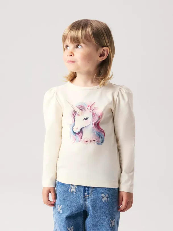 NMFKimia langermet topp, offwhite - Image 1