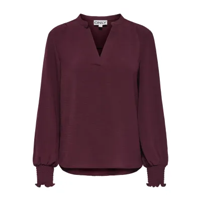 Mette V-Neck Smock Top