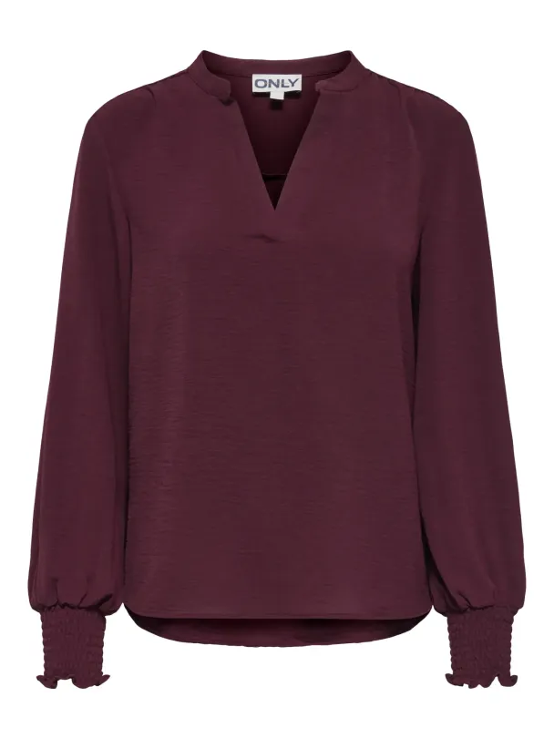 Mette V-Neck Smock Top - Image 1