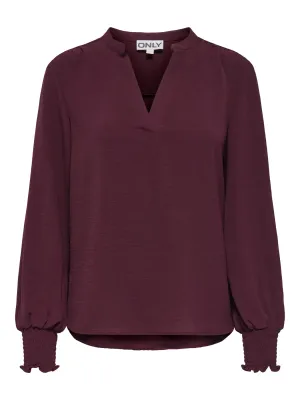 Mette V-Neck Smock Top