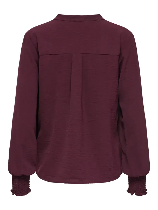 Mette V-Neck Smock Top - Image 2