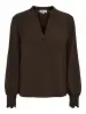 Mette V-Neck Smock Top