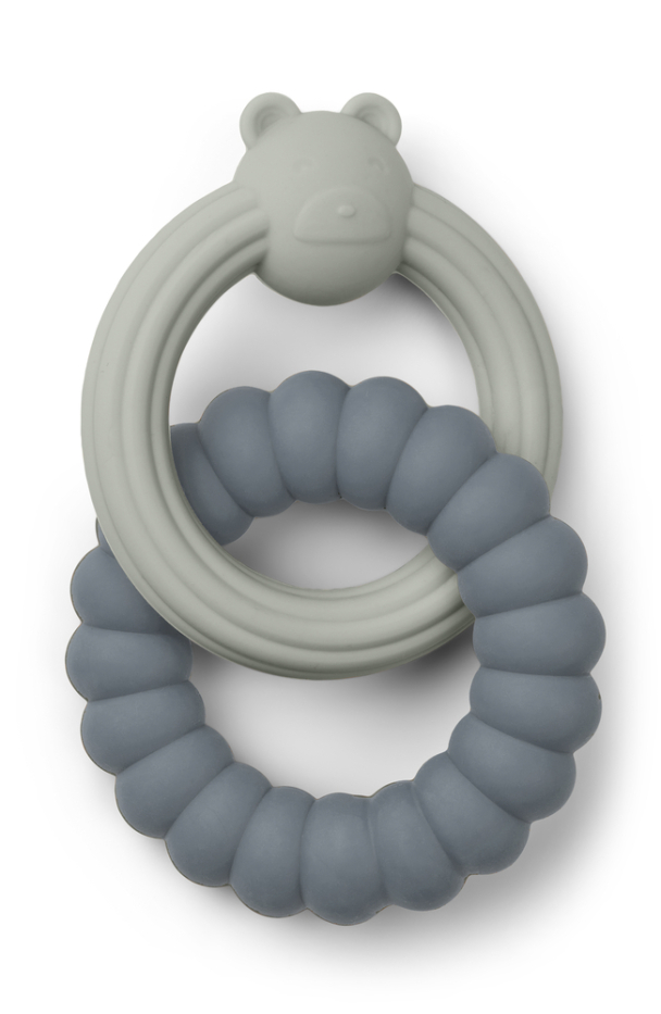 Herbert Mr. Bear Teether - Blue Mix - Image 1