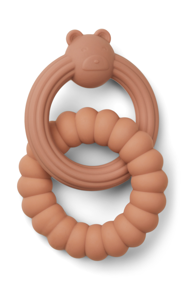 Herbert Mr. Bear Teether - Rose Mix