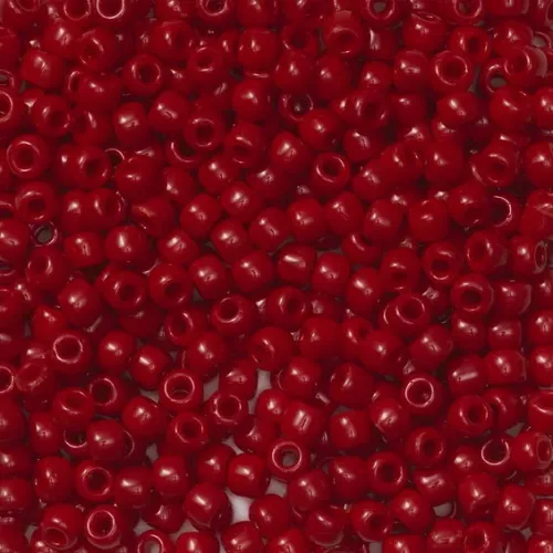 TOHO-perler runde 11/0 – rød, 45 Opaque pepper red