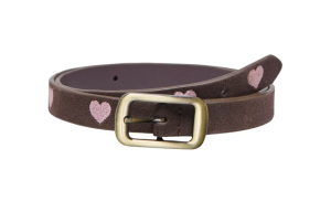 Heart Faux Suede Jeans Belt