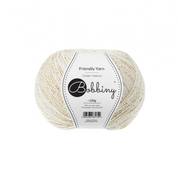 Bobbiny Friendly Yarn - Golden Natural - Image 1
