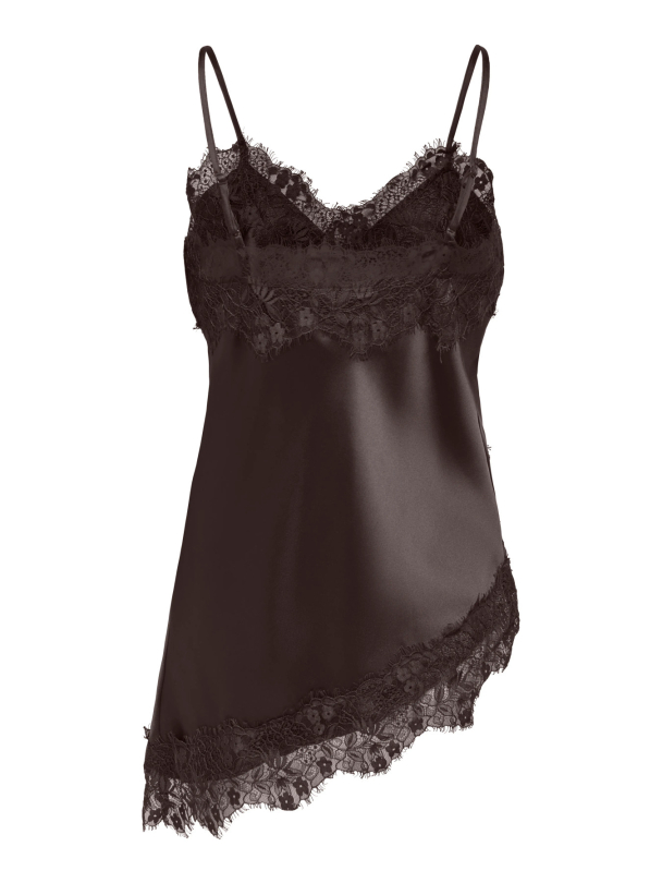 ONLINDONA STRAP SATIN LACE TOP WVN - Image 2