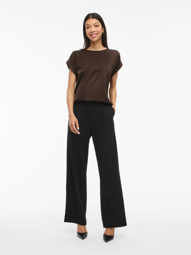 VIELLETTE S/S SATIN TOP - NOOS - Image 4