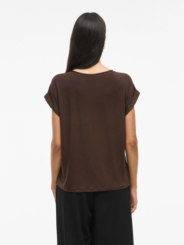 VIELLETTE S/S SATIN TOP - NOOS - Image 5