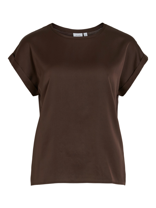 VIELLETTE S/S SATIN TOP - NOOS - Image 1
