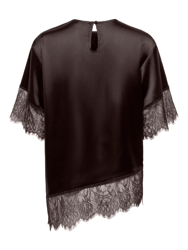 ONLINDONA 2/4 SATIN LACE TOP WVN - Image 2
