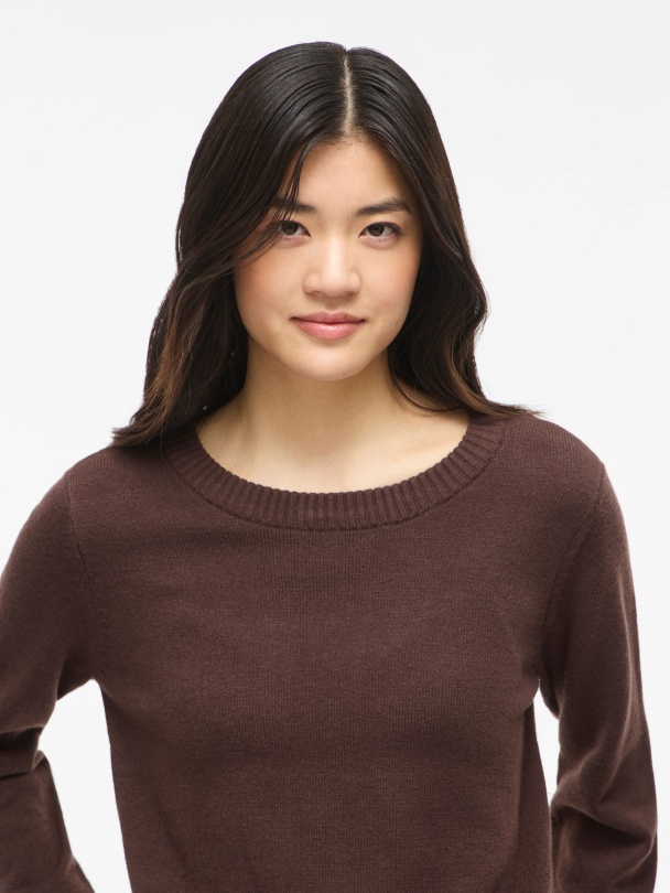 VIRIL O-NECK L/S KNIT TOP - NOOS - Image 2