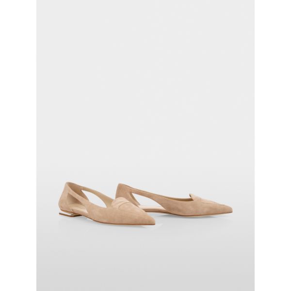 Ballerina Sko Beige m/utskjæring BC SF.02 L07