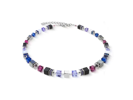 GEOCUBE Necklace Precious Statement Blue Moon