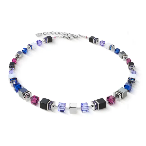 GEOCUBE Necklace Precious Statement Blue Moon