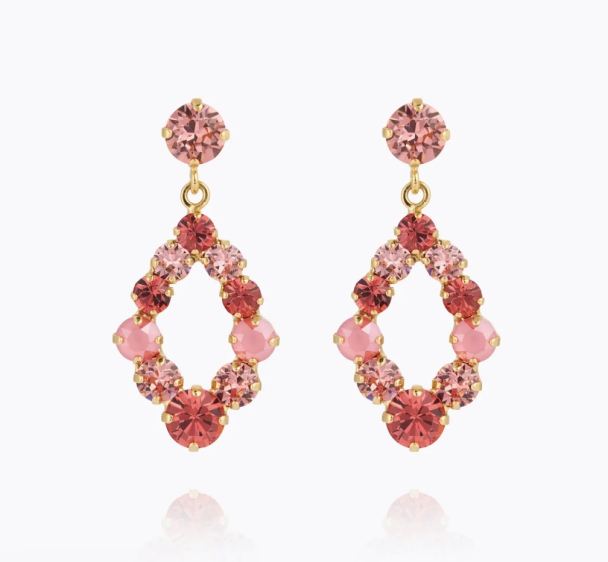 Mini Delia Earrings - Light Coral Combo - Image 1