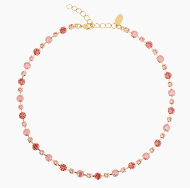 Calanthe Necklace Gold-Light Coral  - Image 1