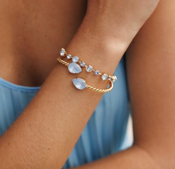 Calanthe bracelet - Gold-Sky Combo - Image 2
